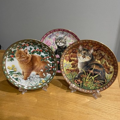 Danbury Mint 1995 FOUR SEASONS Cat Plates Lesley Anne Ivory MULTI-LISTING Plate