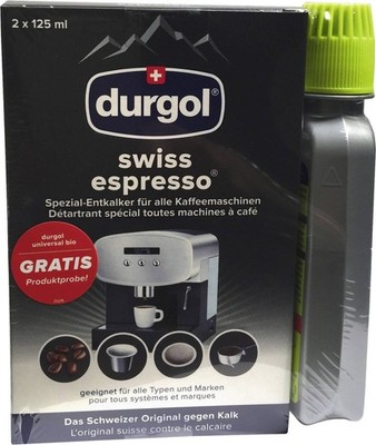 Durgol swiss espresso 2er Pack + 1 gratis Bio-Entkalker 3x125 ml