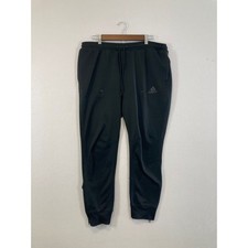 Adidas Men's Black Jogger Pants Athletic Sweatpants XL Zip Cuffs Track
