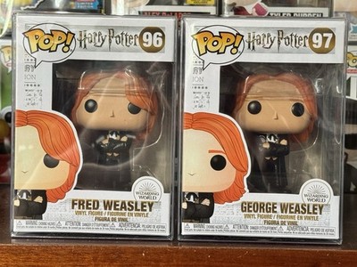 Funko Pop Figur Harry Potter Fred Weasley 96 & George Weasley 97 Mit Protektor