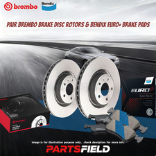 Front Brembo Disc Rotors+Bendix Brake Pads for BMW 2 Series F45 13-21 294mm