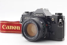  Clean Optics [Exc+5] Canon AE-1 Black Film Camera + N FD 50mm f/1.4 from JAPAN