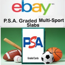 Various MultiSport Pro-Graded P.S.A. Sports Cards Bet. a Grade Of 8-10 +FREE 🎁