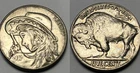 1937 HOBO NICKEL TOKEN COIN PRETTY COWGIRL PISTOL COLLECTION BUFFALO GIFT FREE