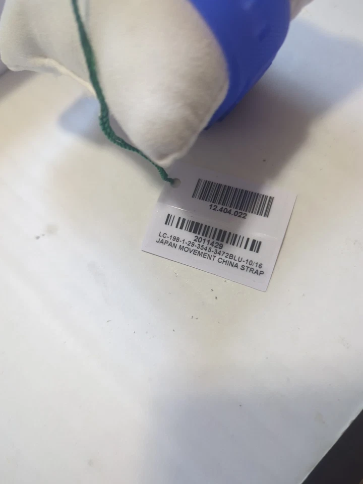 Nuevo reloj Lacoste para hombre movimiento de cuarzo digital subesfera correa de silicona azul Foto 4 de 4