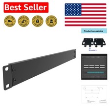 Effortless Assembly 1U Rack Mount Blank Panel - Durable Alloy Steel in Black