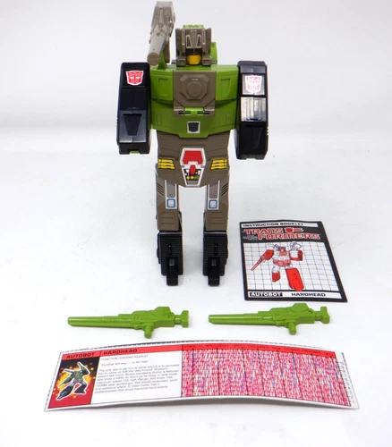 Hardhead Headmaster 100% Complete Vintage 1987 G1 Transformers Action Figure