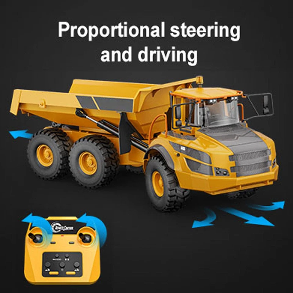 Plastic DoubleE E591 003 1/20 RC Articulated Dumper 6WD Electric RC Truck Motor - Image 3 of 4