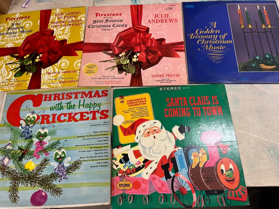 30 Vintage Christmas Holiday Vinyl LP Records Various Artists Compilations LOT - Image 2 of 4