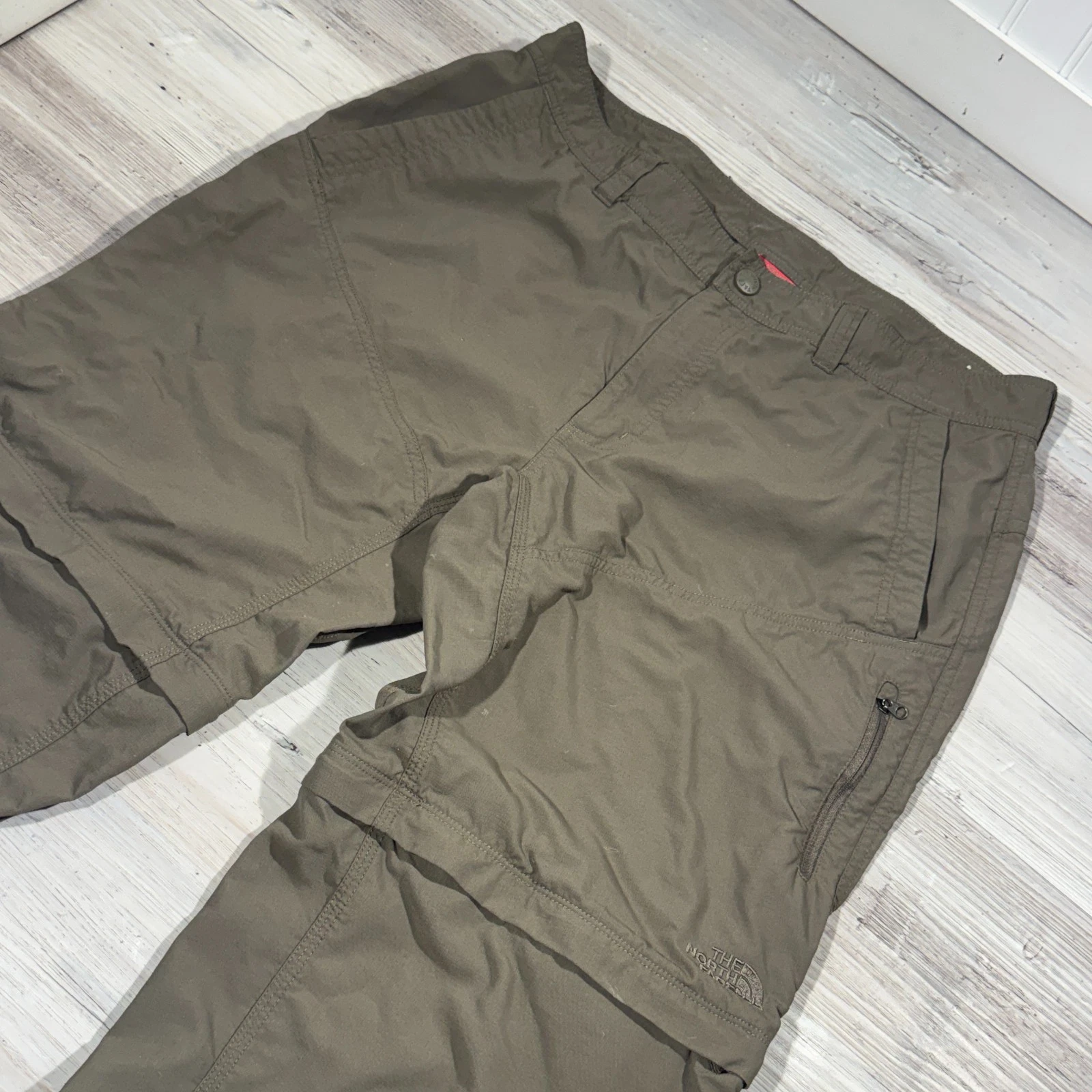 The North Face Convertible Zip Off Performance Hiking Pants Brown Size 34 Mens