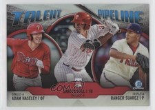2019 Bowman Talent Pipeline Chrome Ranger Suarez Darick Hall Adam Haseley 4l3