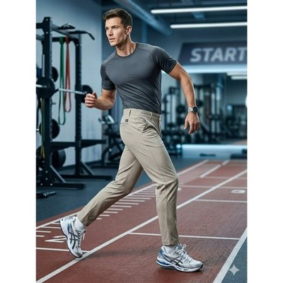 Reebok Men s 40x32 Light Khaki Anchor 5-Pocket Performance Tech Stretch Chino