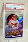 Mike Trout 2022 Topps Cosmic Launched Into Orbit Die Cut SP PSA 9 #LIO-3 Angels