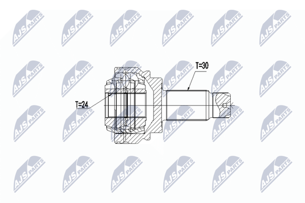 NTY NPZ-BM-012 Gelenksatz, Antriebswelle Hinten FüR BMW-image