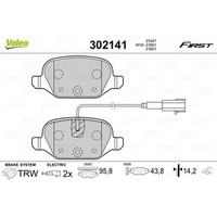 Valeo First BremsbelÄGe Hinten Passend FüR Abarth 500 500C Fiat 500 Idea Panda L
