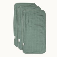 Muslin Bamboo Burp Cloths: Sage