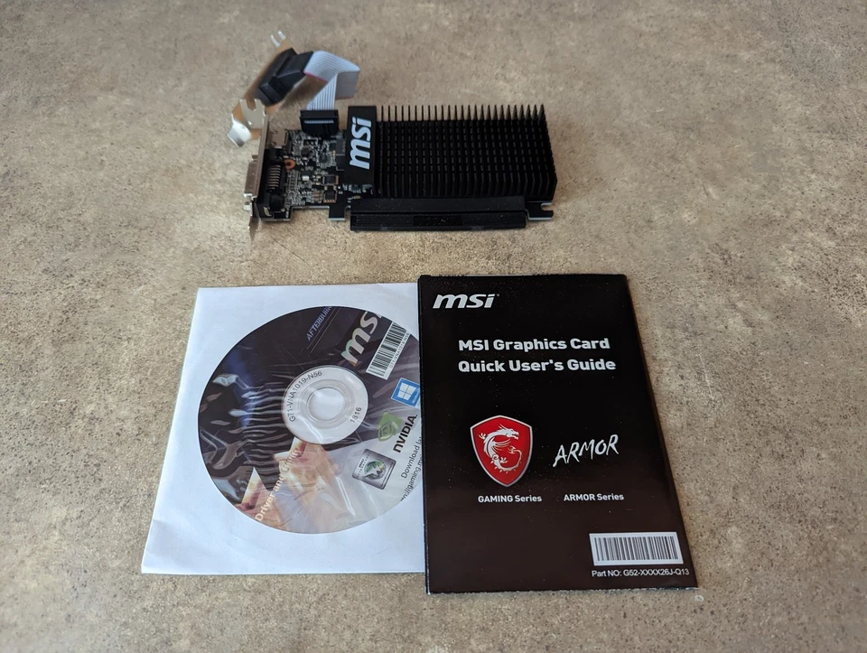 MSI GEFORCE GT 710 2GB DDR3 PCI EXPRESS 2.0 LOW PROFILE VIDEO CARD ULAB-22 - Image 2 of 4