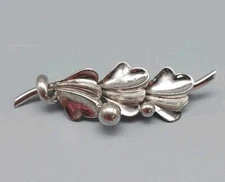 Vintage Sterling Silver Forstner Brooch/Pin 2.5" Long