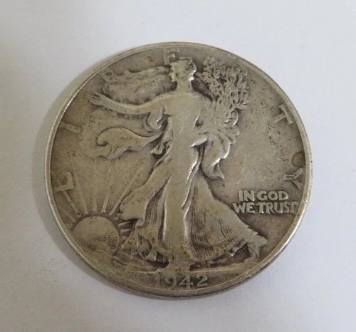 1942 Walking Liberty Silver Half Dollar 50 cents