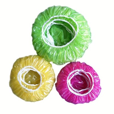 TCOTBE 60 Reusable Elastic Food Bowl Storage Covers,Variety of 3 translucent str