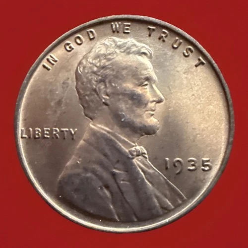1935-P BU Red Lincoln Wheat Cent ACTUAL COIN FAST SHIPPING 464