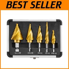 Set di punte per trapano a passo in titanio HSS 5 PEZZI - 50 misure