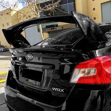 Fit 2015-2021 Subaru Wrx Sti Oe Style Painted Black Abs Rear Trunk Spoiler Wing