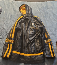 Pittsburgh Steelers GIII Carl Banks Leather Jacket W/Removable Hood XXL