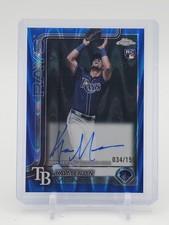 KAMERON MISNER 2025 TOPPS CHROME BLUE RAYWAVE REFRACTOR ROOKIE AUTO /150 Q1925