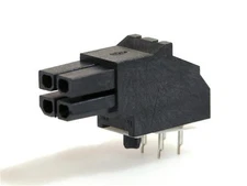 3Pcs 44764-0402 Headers & Wire Housings R.A. RECPT 4P gold w/friction pegs