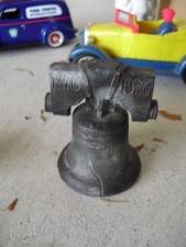 Vintage 1926 Bronze Cast Iron Liberty Bell Figurine