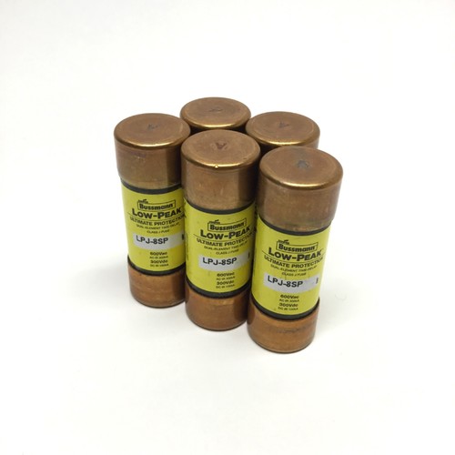 Menge 5 Buss LPJ-9SP Low-Peak Dual Element Zeitverzögerung Sicherung 600VAC 9A Klasse J - Bild 1 von 3