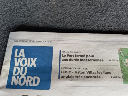 LILLE OSC - ASTON VILLA 18/04/2024 MATCH DAY NEWSPAPERS 2 EDITIONS - Picture 2 of 8