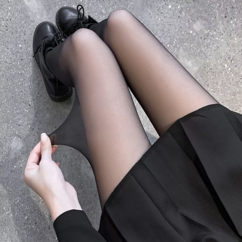 Women Girl Sexy Tights Stockings Plain Nylon Ladies Elastic High