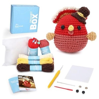 Christmas Crochet Kit for Beginners - Turkey Starters Crochet Kit, turkey