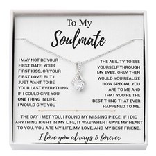 To My Soulmate Necklace, Soulmate Gift, Birthday Gifts For Her, Christmas Gift