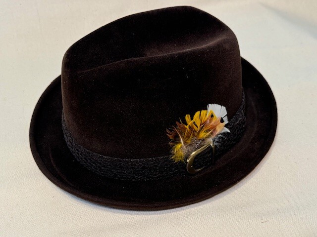 Vintage 1960's CARTIER Brown Canadian Velour Men's Fedora