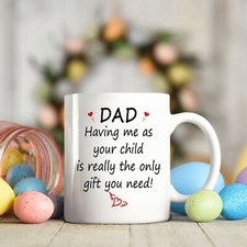 Fathers Day Mug, Fathers Day Gifts from Daughter Son Dad Mug Coffee Dad Gift