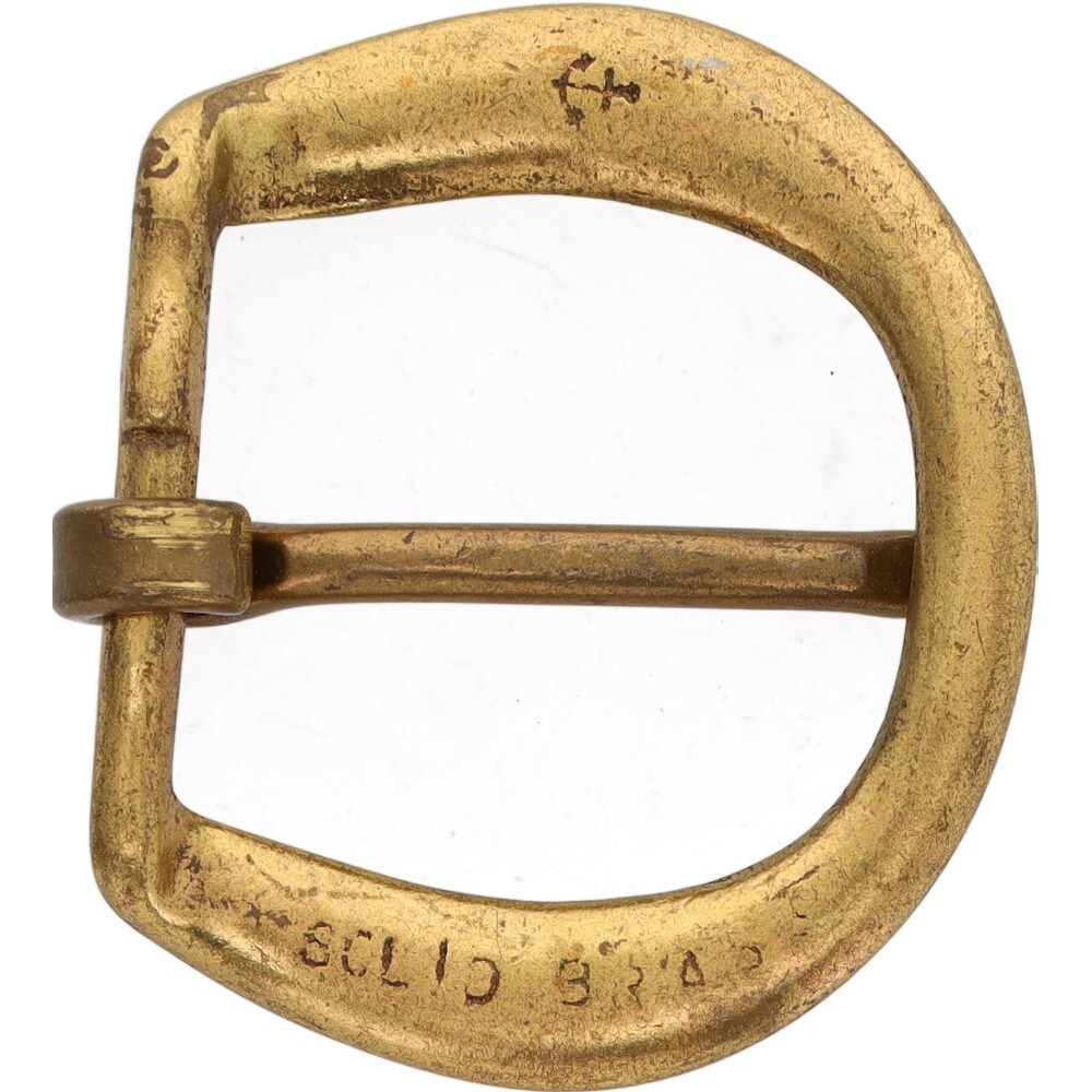 Ancienne sangle boucle de ceinture à double broche en laiton ancre North & Judd