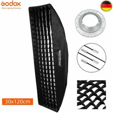 Godox 30x120cm Strip Wabenraster Softbox Rechteck Softbox Bowens Mount f&uuml;r Flash