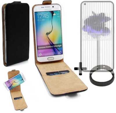 360° Schutz Hülle für Nothing 1 + Bumper Flip Case Universal schwarz Kunstled