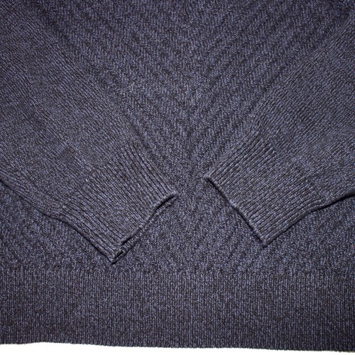 Calvin Klein Jeans 1/4 Zip Sweater Mens Size XL 100% Cotton Blue Mock Neck Rib - Picture 6 of 11