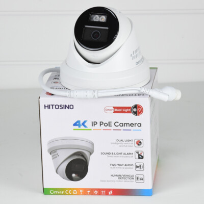Hik Compatible 8MP Smart Hybrid Light Turret Two-way audio POE IP Camera
