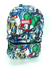 Marvel Avengers Comic Print 16" Backpack School Book Bag Travel Tote Pack