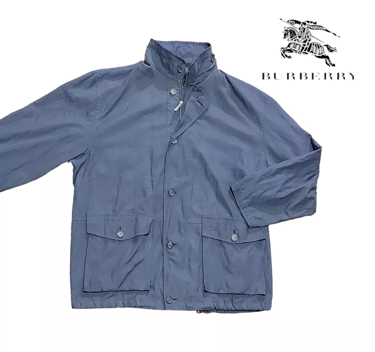 Burberry windbreaker top blue