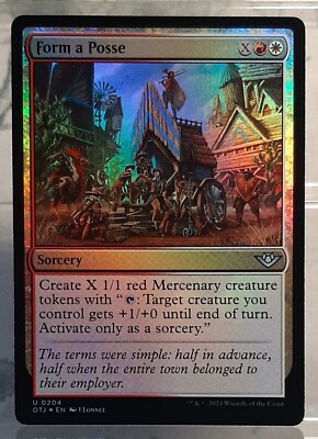 Magic - Form a Posse - Uc/Foil/Hexerei - Outlaws of Thunder Junction - EN/NM