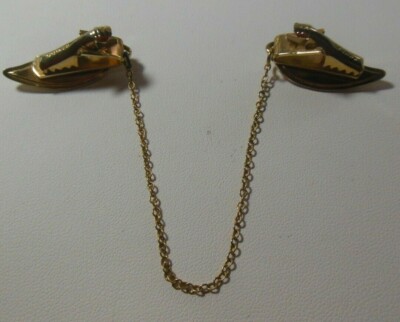 Vintage Gold-tone Leaf Sweater Guard/Clip Pat. 2853761 | eBay