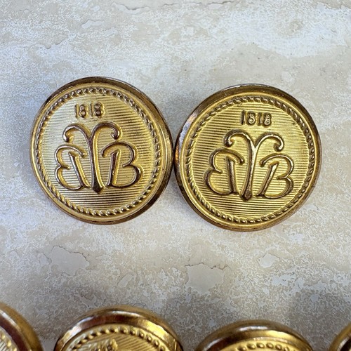 Brooks Brothers Buttons BB Brooksease Vintage Gold Tone Monogram Replacement Tag - Picture 7 of 9
