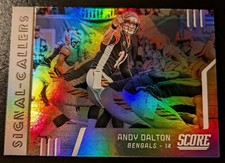 2019 Panini Score Football Andy Dalton Signal-Callers Insert #SC-11 Bengals