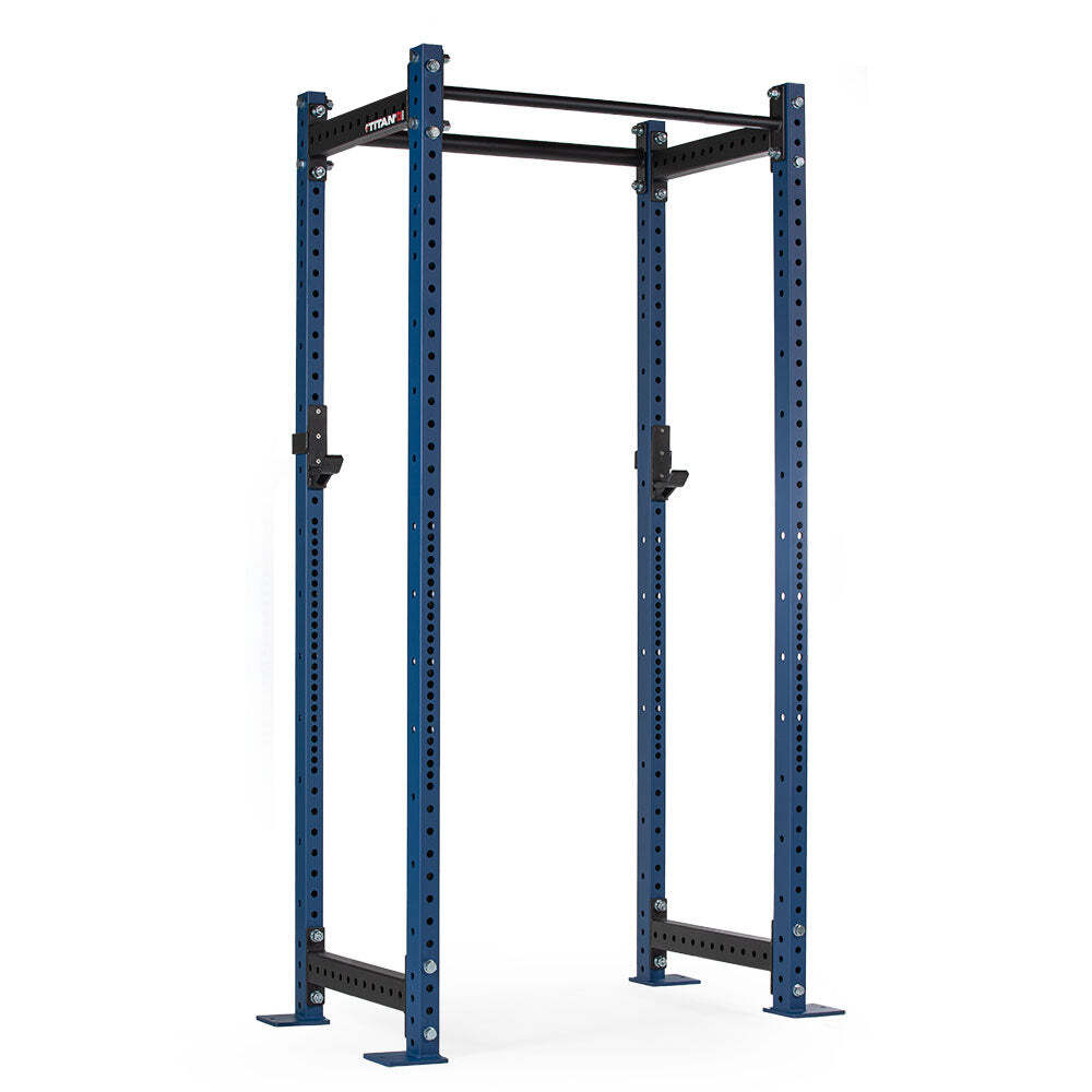 Titan Fitness T-3 Series Blue Tall Power Rack, 24in Depth, 1,100 LB Capacity